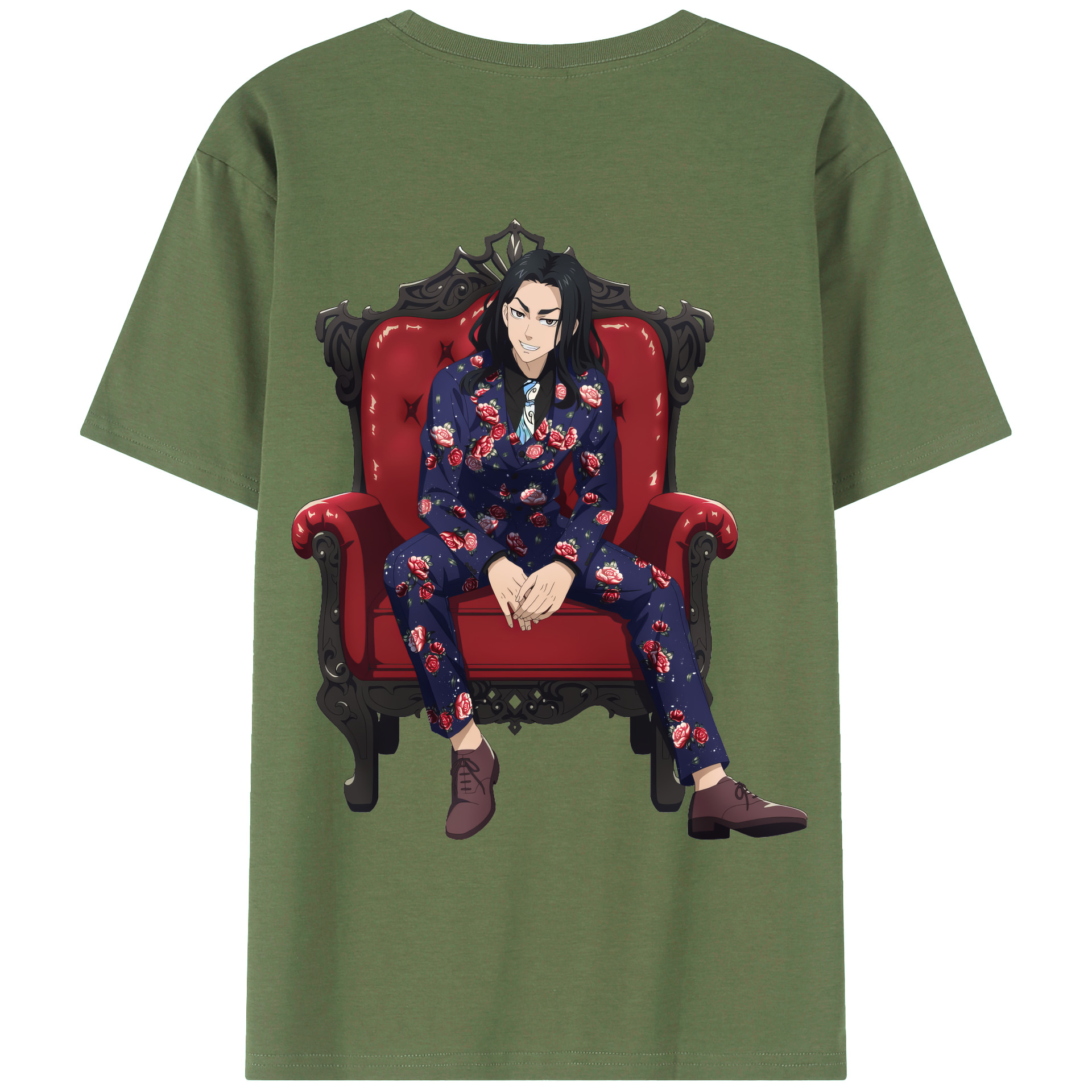 （画像用） 東京リベンジャーズ Tokyo Revengers 綿100％ メンズ半袖Tシャツ（バックプリント） 通気性